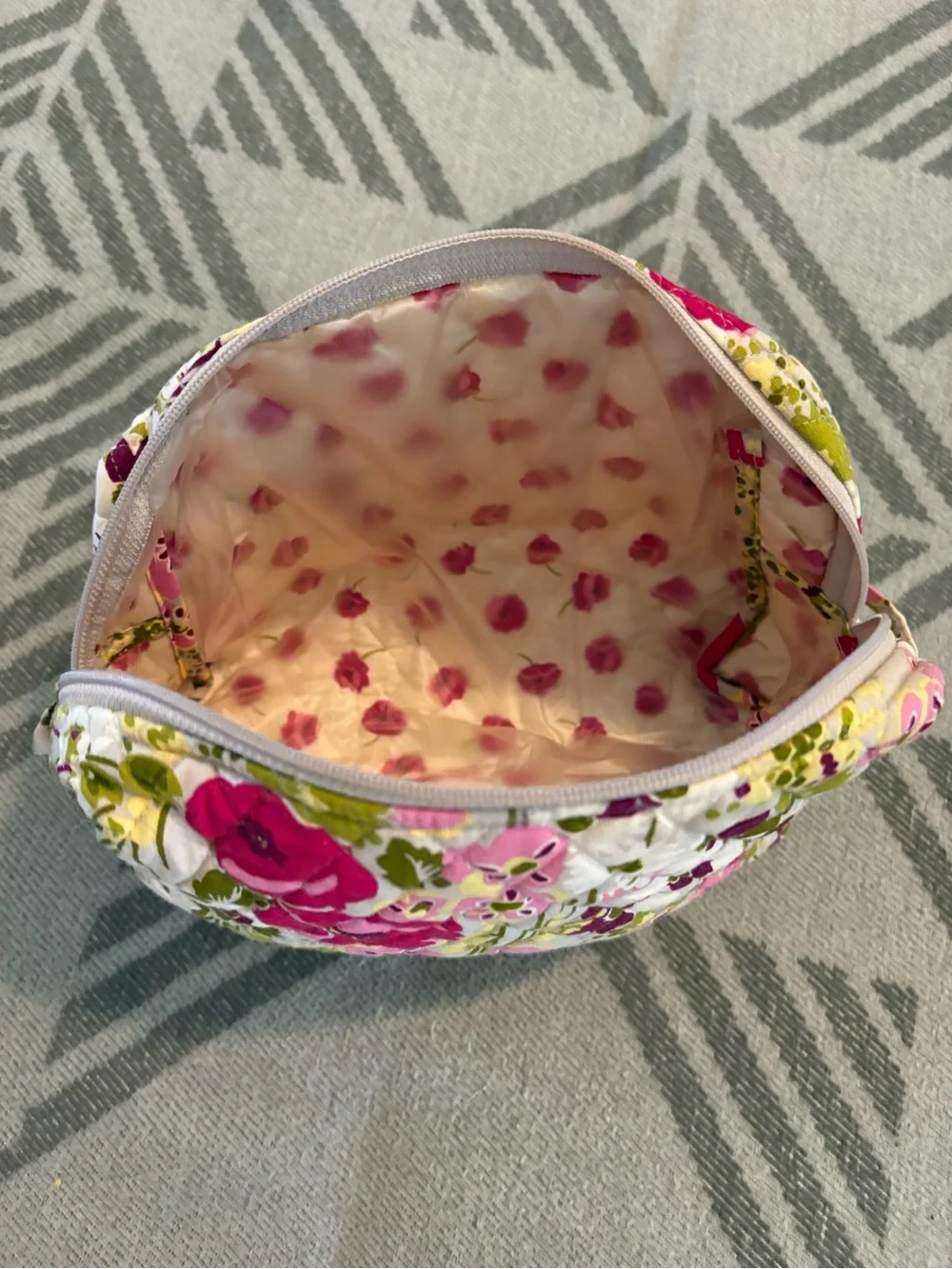 Vera Bradley Make Me Blush Large Cosmetic Bag